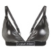 Calvin Klein Swimwear Plus Bikinový top  striebornosivá / čierna / biela