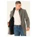 PLT8376 DEWBERRY MEN'S COAT-DARK GREY