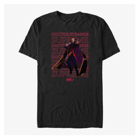 Queens Marvel What If...? - Supreme Text Stack Unisex T-Shirt Black