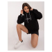 Black oversize hoodie