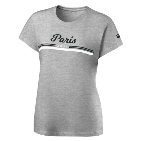 Dámské tričko Wilson Paris Tech Tee 2021 Grey