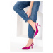 Soho Women's Fuchsia Classic Heeled Shoes 18820