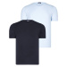 DUAL SET T8569 DEWBERRY BIKE COLLAR MENS T-SHIRT-BLUE-NAVY BLUE