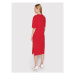 Armani Exchange Každodenné šaty 3LYA76 YJ3RZ 14AC Červená Regular Fit