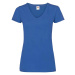 Blue women's v-neck Valueweight Fruit of the Loom