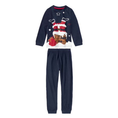 lupilu® Chlapčenské pyžamo s vianočným motívom (námornícka modrá/Santa)