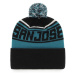 47 NHL SAN JOSE SHARKS STYLUS CUFF KNIT Zimná čiapka, čierna, veľkosť