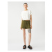 Koton Mini Shorts with Elastic Waist and Pocket Detail