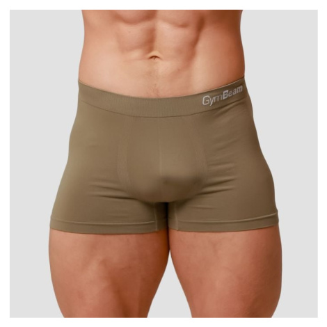 GymBeam Pánske boxerky Seamless 2Pack Army  SS