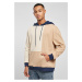 Oversized Color Block Hoody softgrass/unionbeige