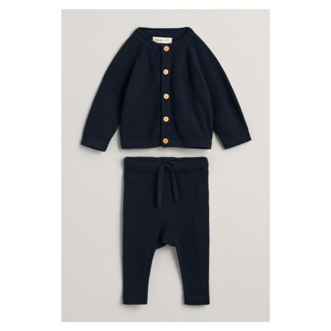 DETSKÝ SET GANT CARDIGAN AND PANT GIFT SET EVENING BLUE