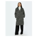 Koton Long Double Breasted Coat with Removable Hood and Buttoned Pockets