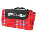 Spokey PICNIC TARTAN Picnic blanket 150x180 cm red cart