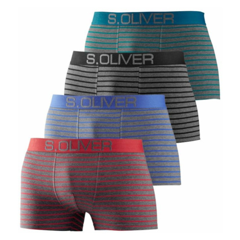 s.Oliver Boxerky  nebesky modrá / sivá / zmiešané farby / červená