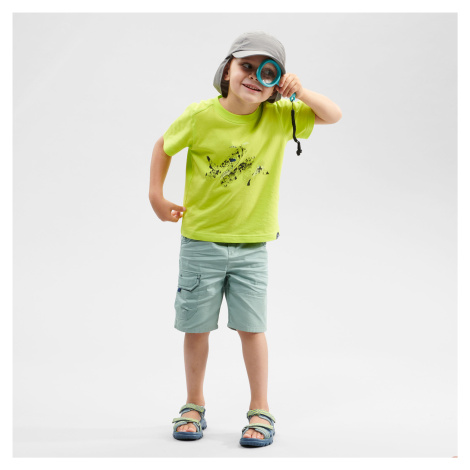 Detské turistické šortky MH500 2 - 6 rokov zelené QUECHUA