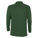 SOĽS Winter Ii Pánska polokošeľa s dlhým rukávom SL11353 Golf green