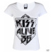 Tričko metal AMPLIFIED Kiss K 35 WHITE Čierna biela