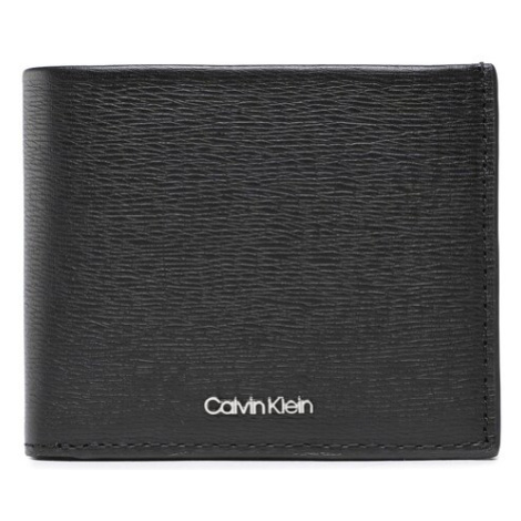 Calvin Klein Veľká pánska peňaženka Ck Median Bifold 5Cc W/Coin K50K509989 Čierna