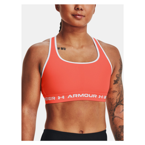 Podprsenka Under Armour UA Crossback Mid Bra - oranžová