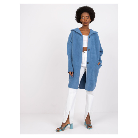 MODRÝ DÁMSKY TEDDY COAT CAROLYN -MBM-PL-1518.95P-BLUE