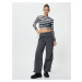 Koton Oversize Parachute Trousers with Floor Detail Pockets Cotton