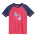 Dievčenské tričko na kúpanie COLOR KIDS T-shirt W. Print, diva pink