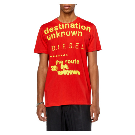 Tričko Diesel T-Diegor-K63 T-Shirt Červená