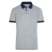 James&amp;Nicholson Pánska polokošeľa JN706 Grey Heather