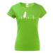 Dámské tričko s potlačou plemena Írsky vlkodav - skvelý darček pre milovníkov psov