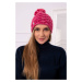 Fleecová čiapka Fiona K275 fuchsiová + svetlo púdrovo ružová UNI