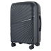 ČIERNA 3DIELNA SADA KUFROV WINGS HPE01 3, SET OF 3 WINGS POLIPROPYLEN SUITCASES L,M,S BLACK