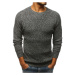 Pánsky sivý striekaný sveter