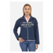 Mikina La Martina Woman Full Zip Spring Fleece Modrá