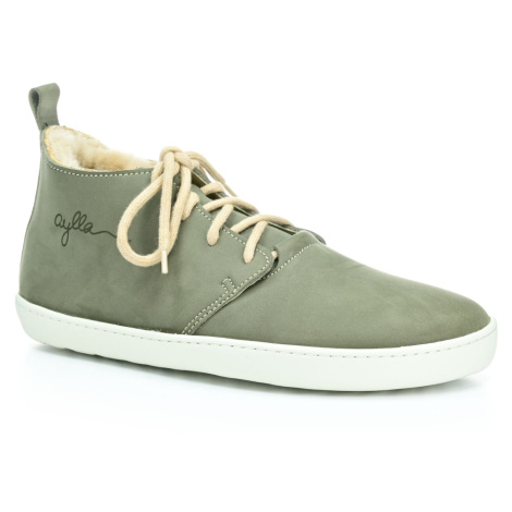 Aylla Shoes TIKSI winter Khaki W zimní barefoot boty 41 EUR