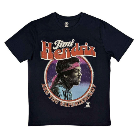 Jimi Hendrix Tričko Are You Experienced? Unisex Navy Blue