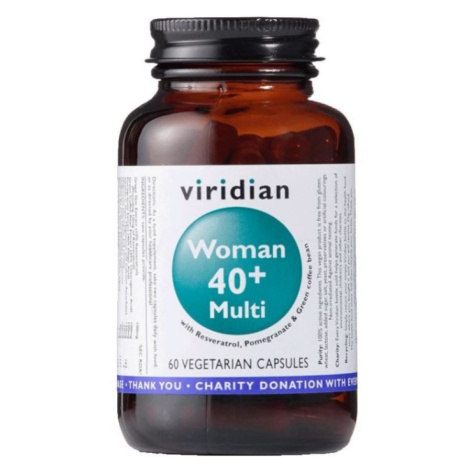 40+ Natural multivitamín pre ženy Viridian 60 kapsúl