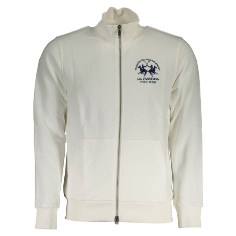 LA MARTINA MEN'S WHITE ZIP-UP SWEATSHIRT