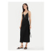 Max Mara Beachwear Midi sukňa Beato 2416691069 Čierna Regular Fit