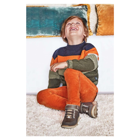 Detské nohavice Mayoral oranžová farba, jednofarebné