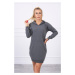 Graphite dress with hood