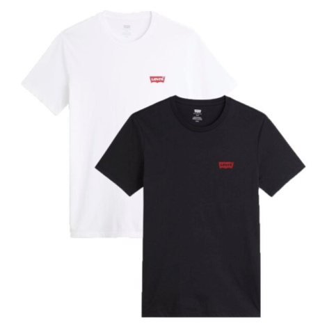 Levi's&reg; GRAPHIC CREWNECK T-SHIRT 2 PACK Pánske tričko, čierna, veľkosť