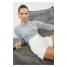 Trendyol Gray Crop Striped Knitwear Sweater