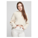 Women's Oversized Hooded Sweater - Cream