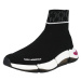 Karl Lagerfeld Členkové tenisky 'QUADRA'  sivá / čierna / biela