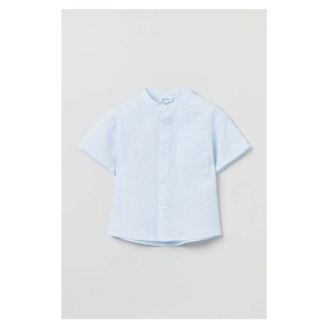 Košeľa pre bábätká OVS biela farba