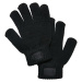 Children's knitted gloves black