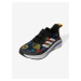Čierne detské vzorované športové topánky adidas Performance Fortarun