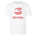 Ayrton Senna pánske tričko Logo White 2024