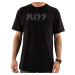 RockOff Kiss Unisex tričko: KISS - čierne s kamienkami