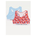 Tommy Hilfiger Set of two girly bras in red and blue Tommy Hilfig - unisex